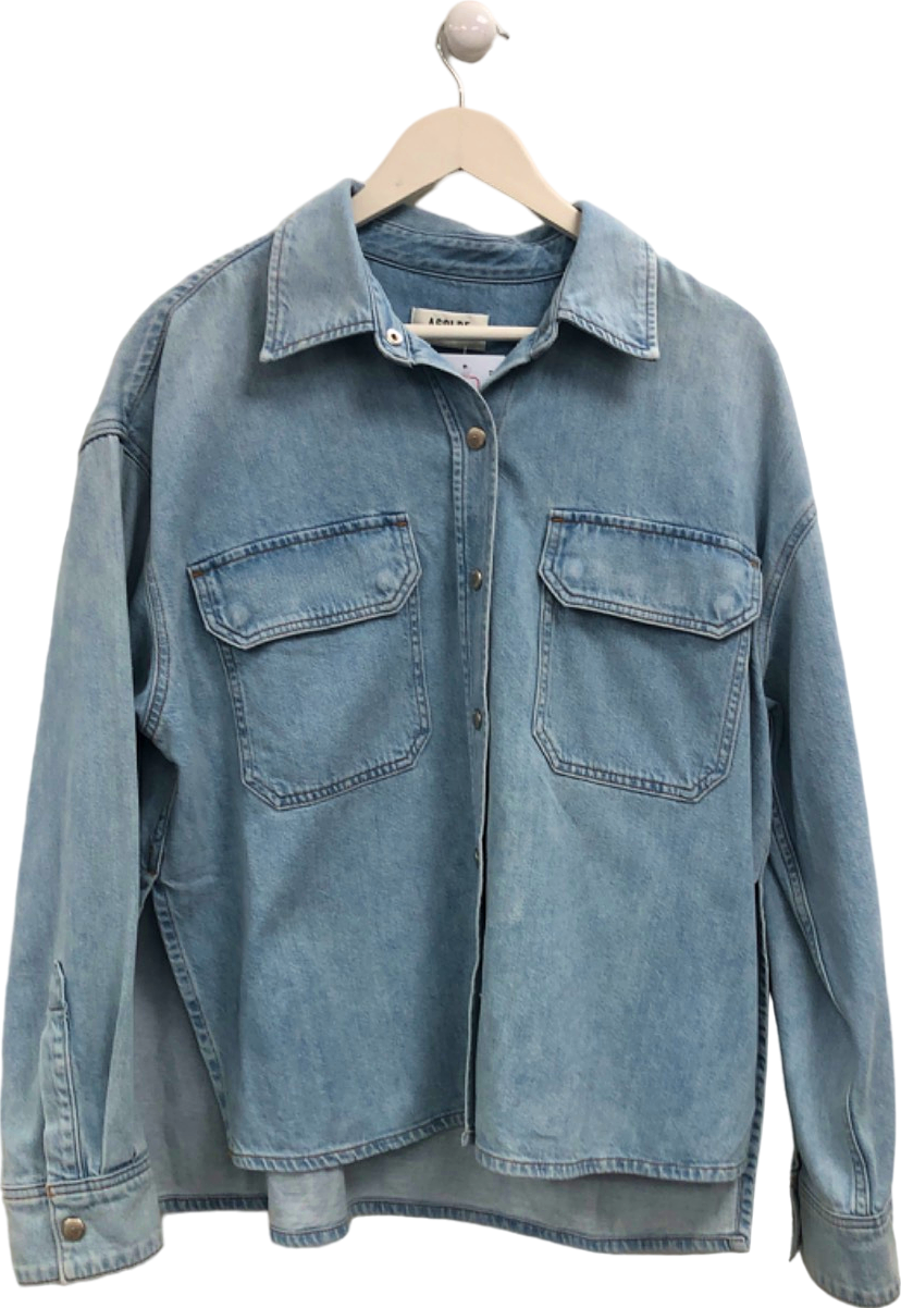 AGOLDE Blue Denim Shirt UK M