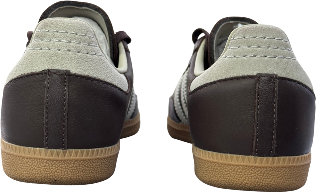 adidas Originals Samba Trainers - Brown / Putty Grey / Gold Metallic UK 7 EU 40 👠