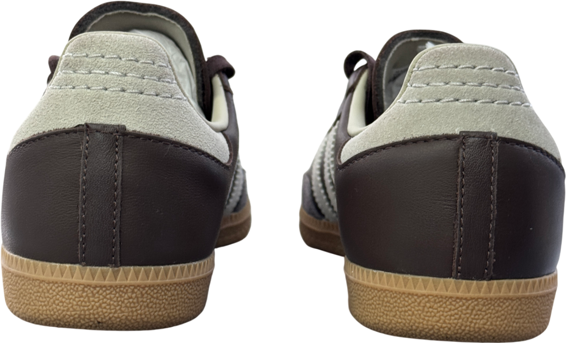 adidas Originals Samba Trainers - Brown / Putty Grey / Gold Metallic UK 7 EU 40 👠