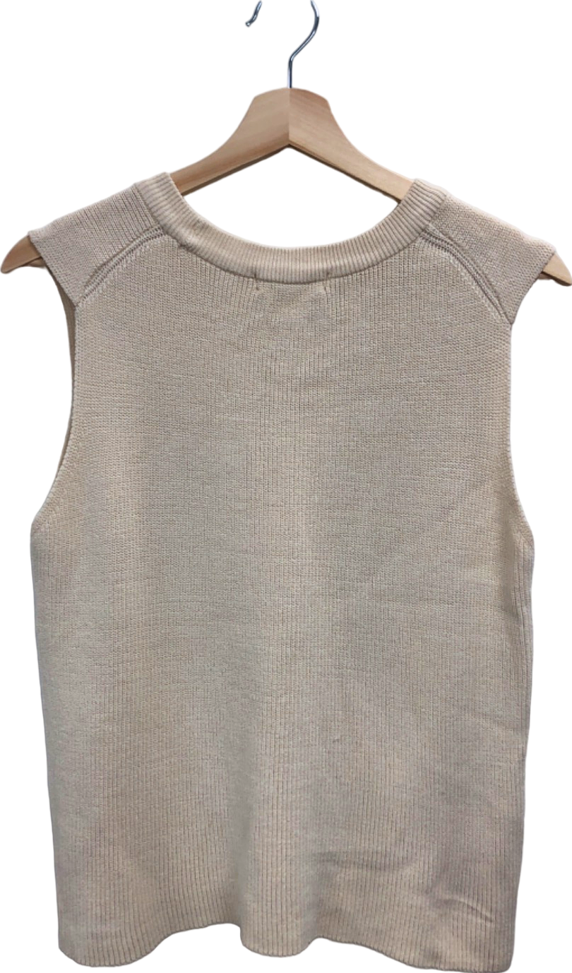 Dover Off-White Sleeveless Knit Top One Size