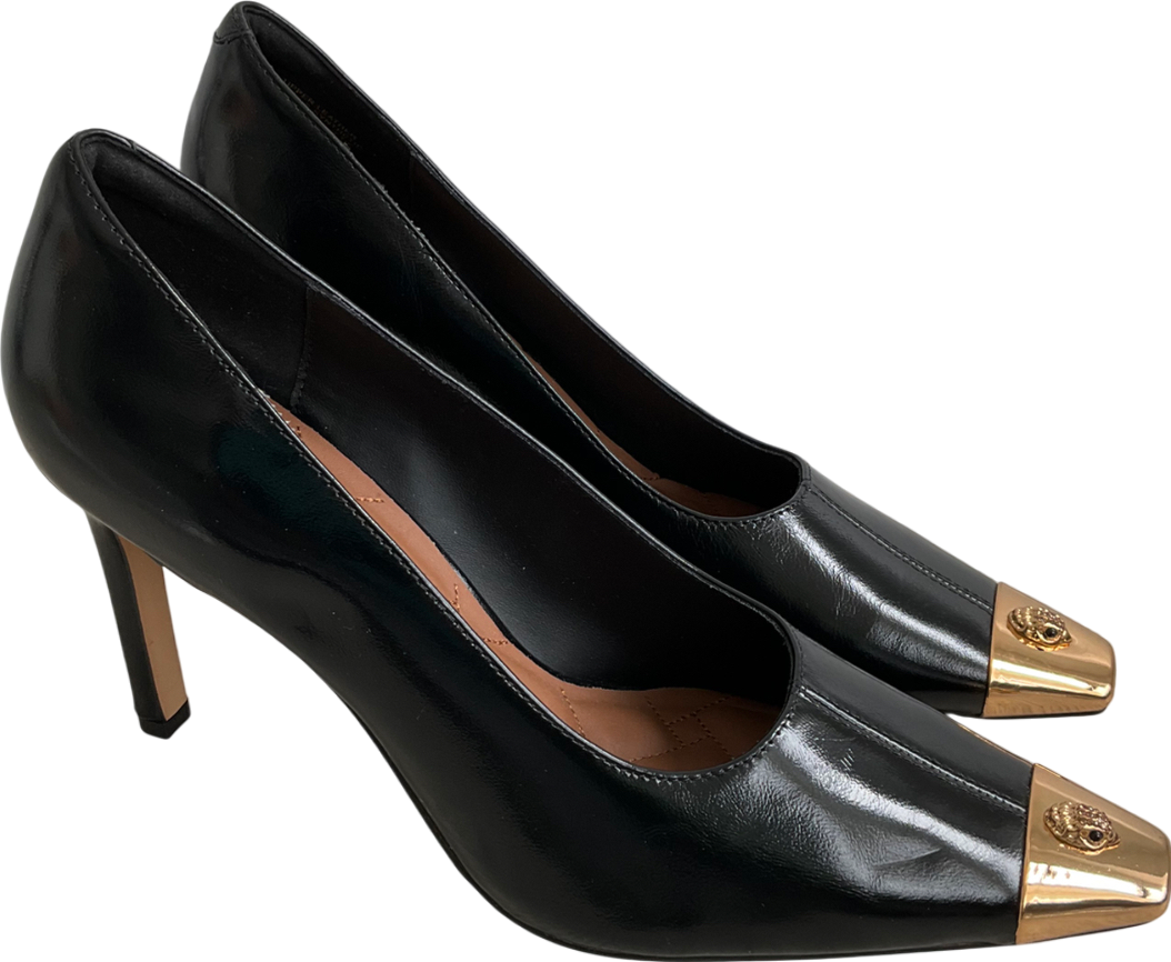 Kurt Geiger Black Regent Court Heel UK 8 EU 41 👠