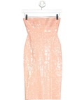 Herve Leger Pink Frances Sequin Dress UK XS
