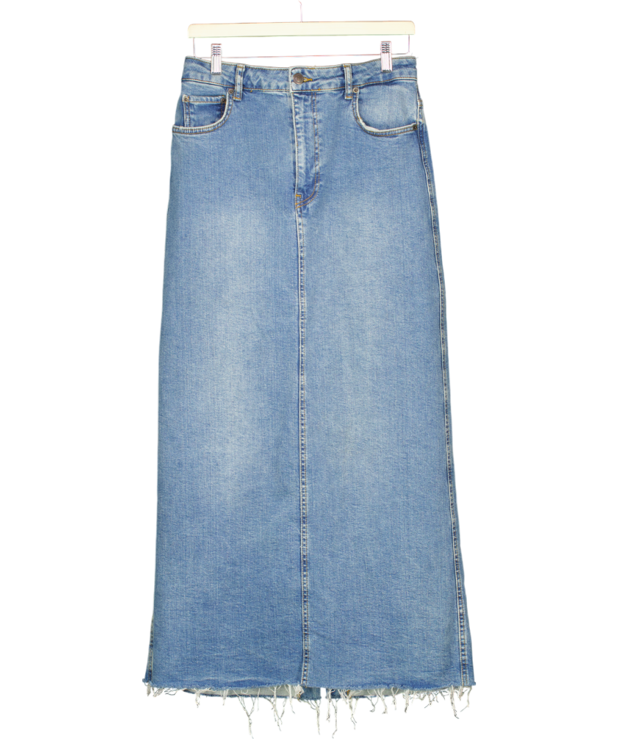 ZARA Blue Wide Leg Jeans UK M