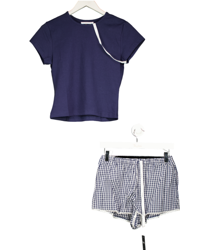 treats Blue Gingham Short Set - Navy UK S