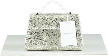 Marina Raphael Silver Crystal Micro Stella Bag