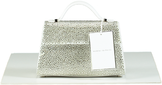 Marina Raphael Silver Crystal Micro Stella Bag