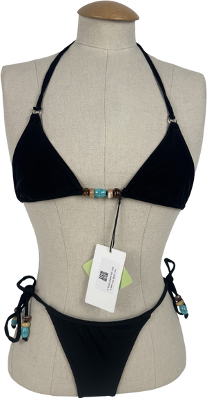 Bamba swim Black Oasis Bikini Set UK S