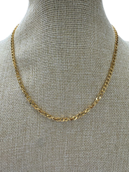 Missoma X Lucy Williams Gold Curb Chain Necklace One Size