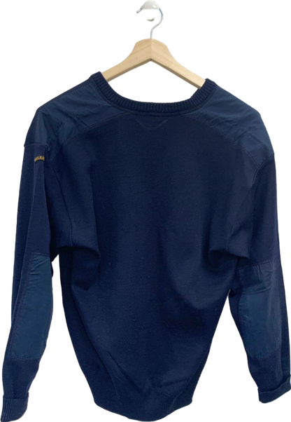 Paul & Shark Navy Blue Wool V-Neck Sweater UK L