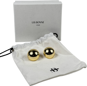 LIS BONNE ATELIER Yellow Gold The Ball Earrings