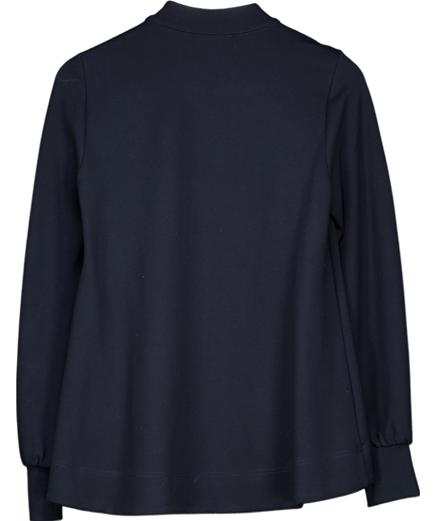 ME+EM Blue Tailoring Balloon Sleeve Swing Top UK 8