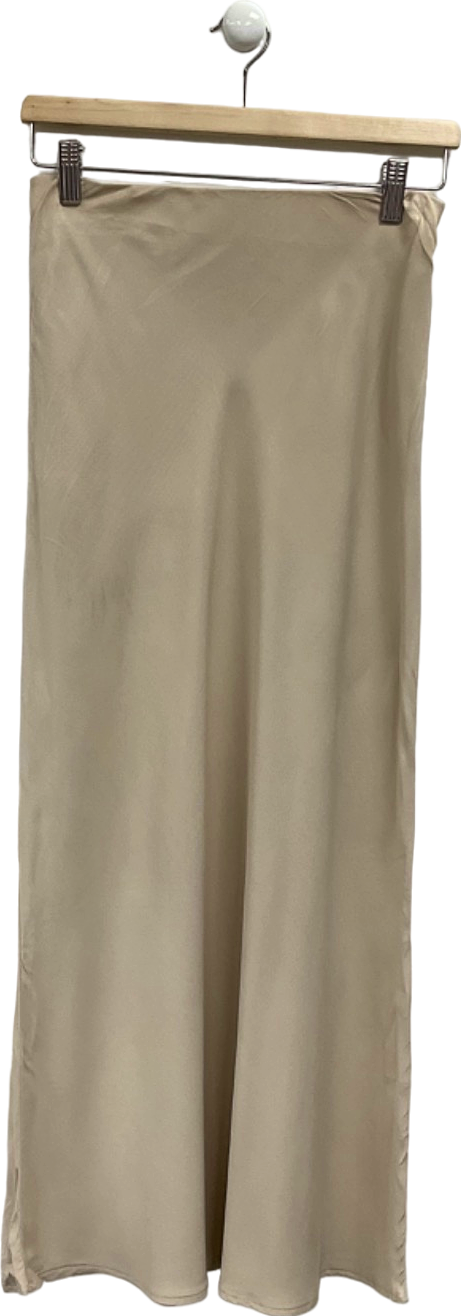 New Look Beige Midi Skirt UK 8