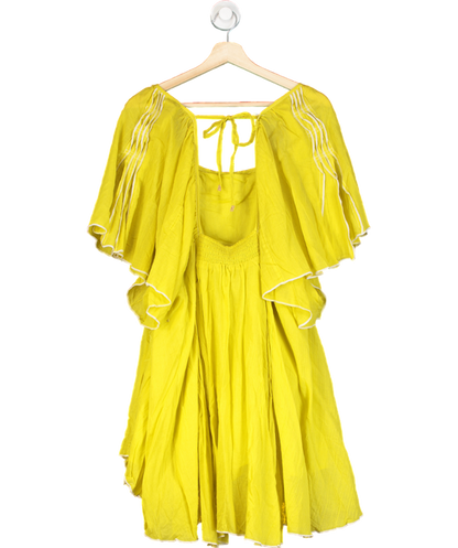 Free People Yellow Joelle Tunic Dress UK L