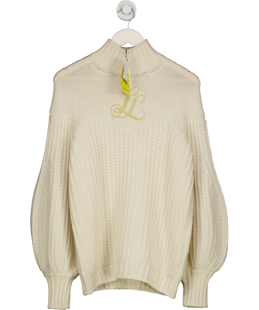 luisa spagnoli Ymassai White Knitted Jumper UK S