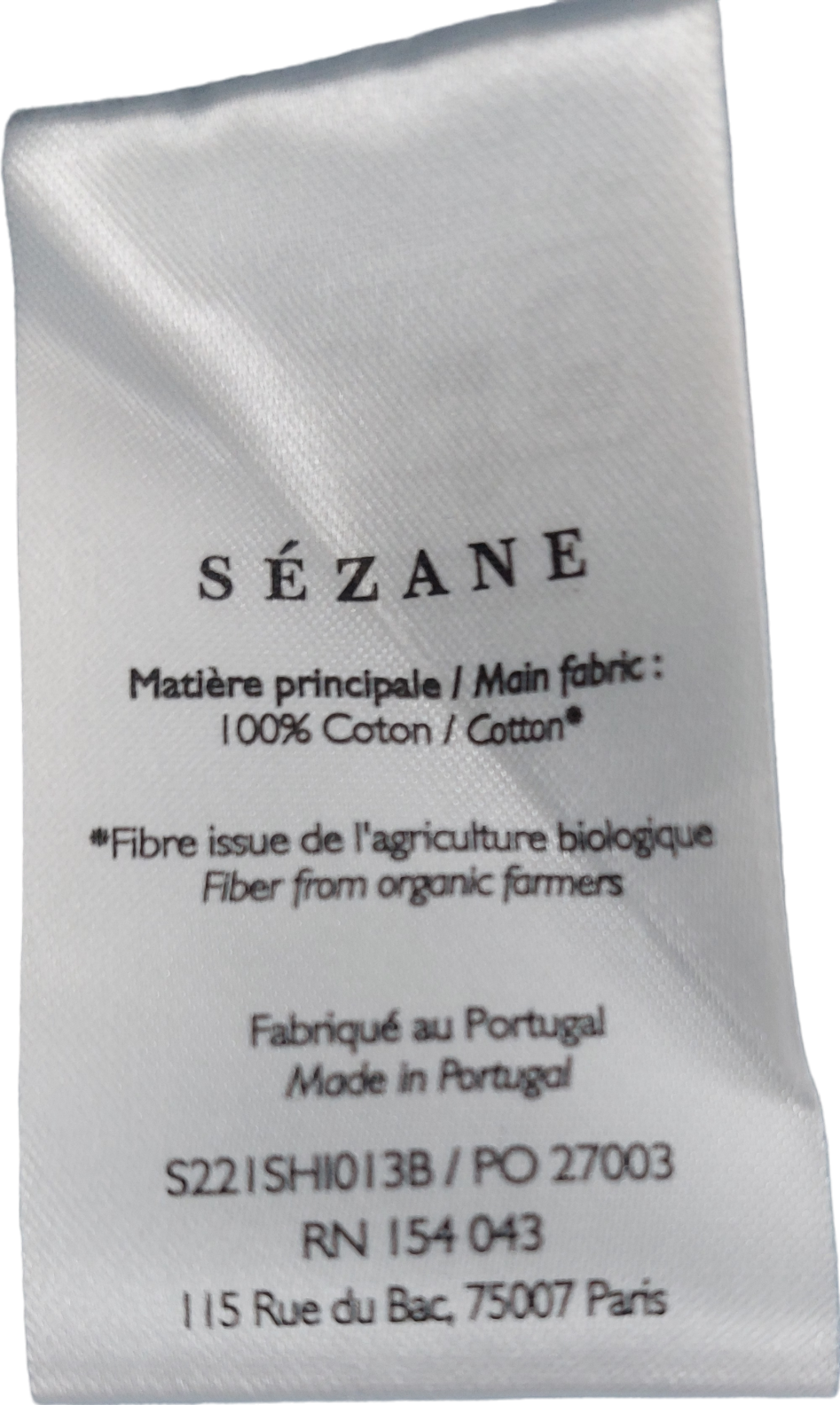 Sézane Light Blue Denim Shirt UK M