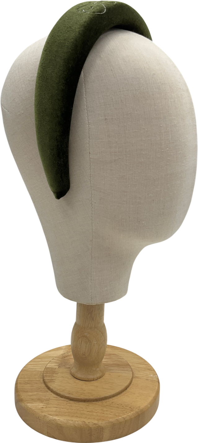 Boutique Bonita Green Ottilie Embroidered Childs Headband