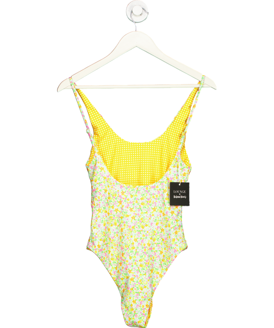 Kulani Kinis X Lounge Plunge Cross Back One Piece Swimsuit - Wild Flower UK M