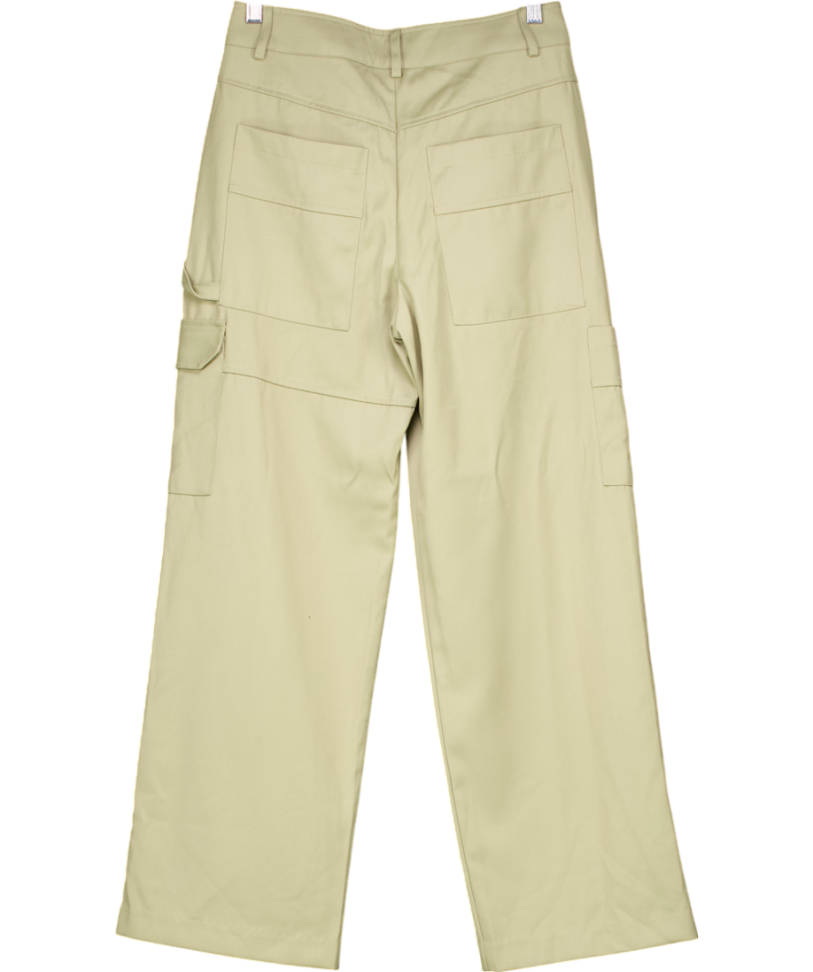 La vie Green Cargo Style Relaxed Trousers UK M