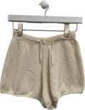 Sisters + Seekers Cream Knit Shorts UK XS