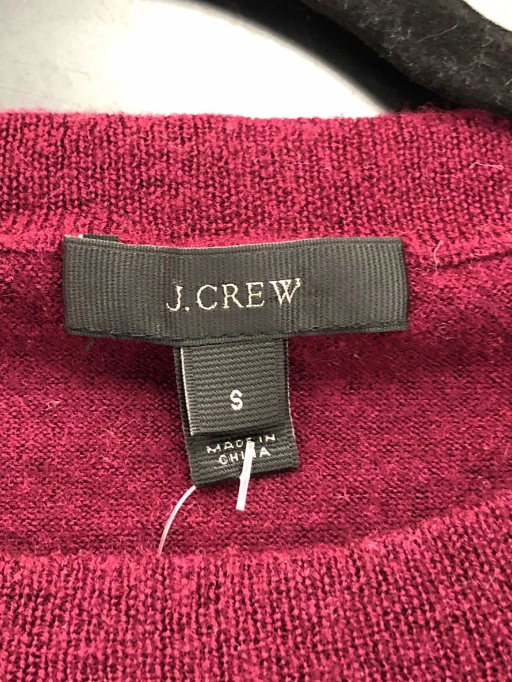 J.Crew Burgundy Merino Wool Jumper UK S