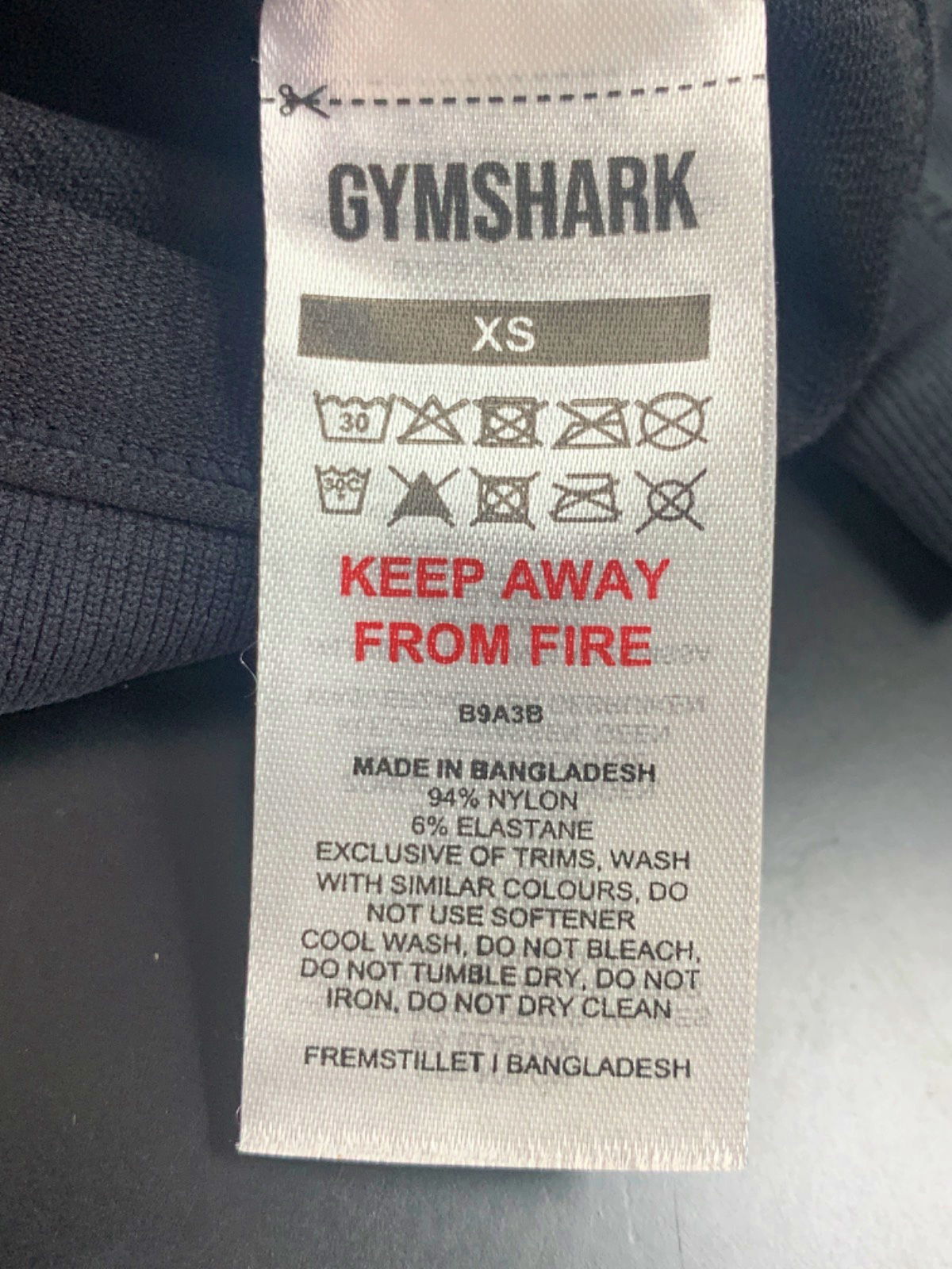 Gymshark Black Gains Seamless Shorts XS