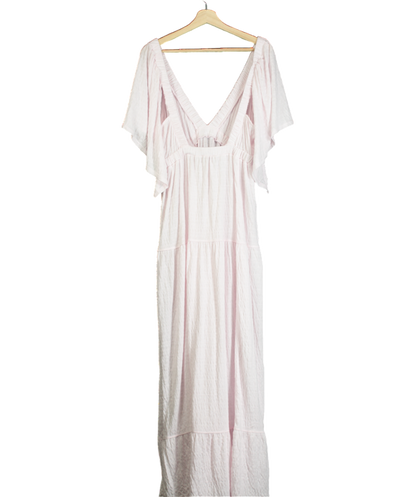 Free People Pink Beach La La Maxi Dress UK L