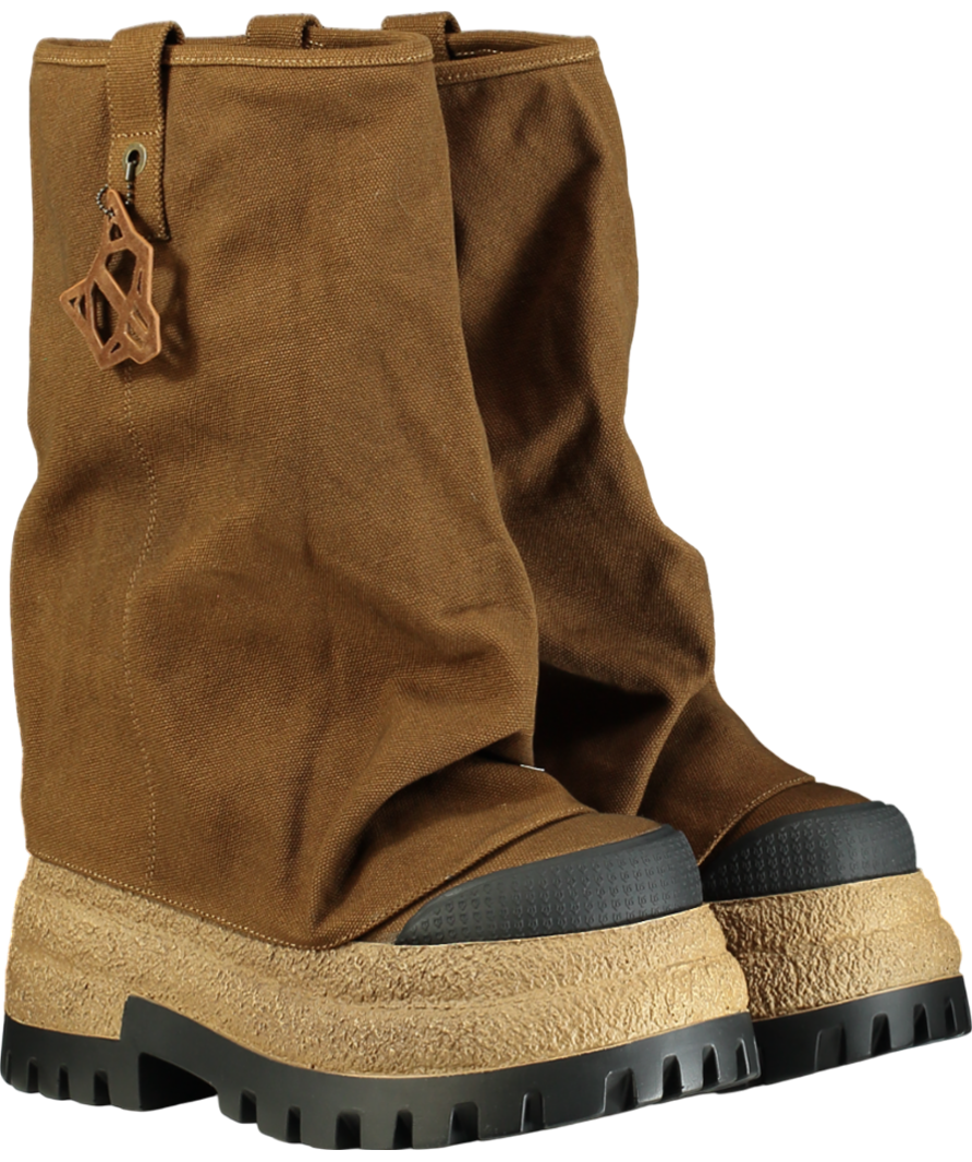 Naked Wolfe Brown Disturb Canvas Toffee Boot W37