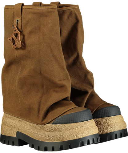 Naked Wolfe Brown Disturb Canvas Toffee Boot W37