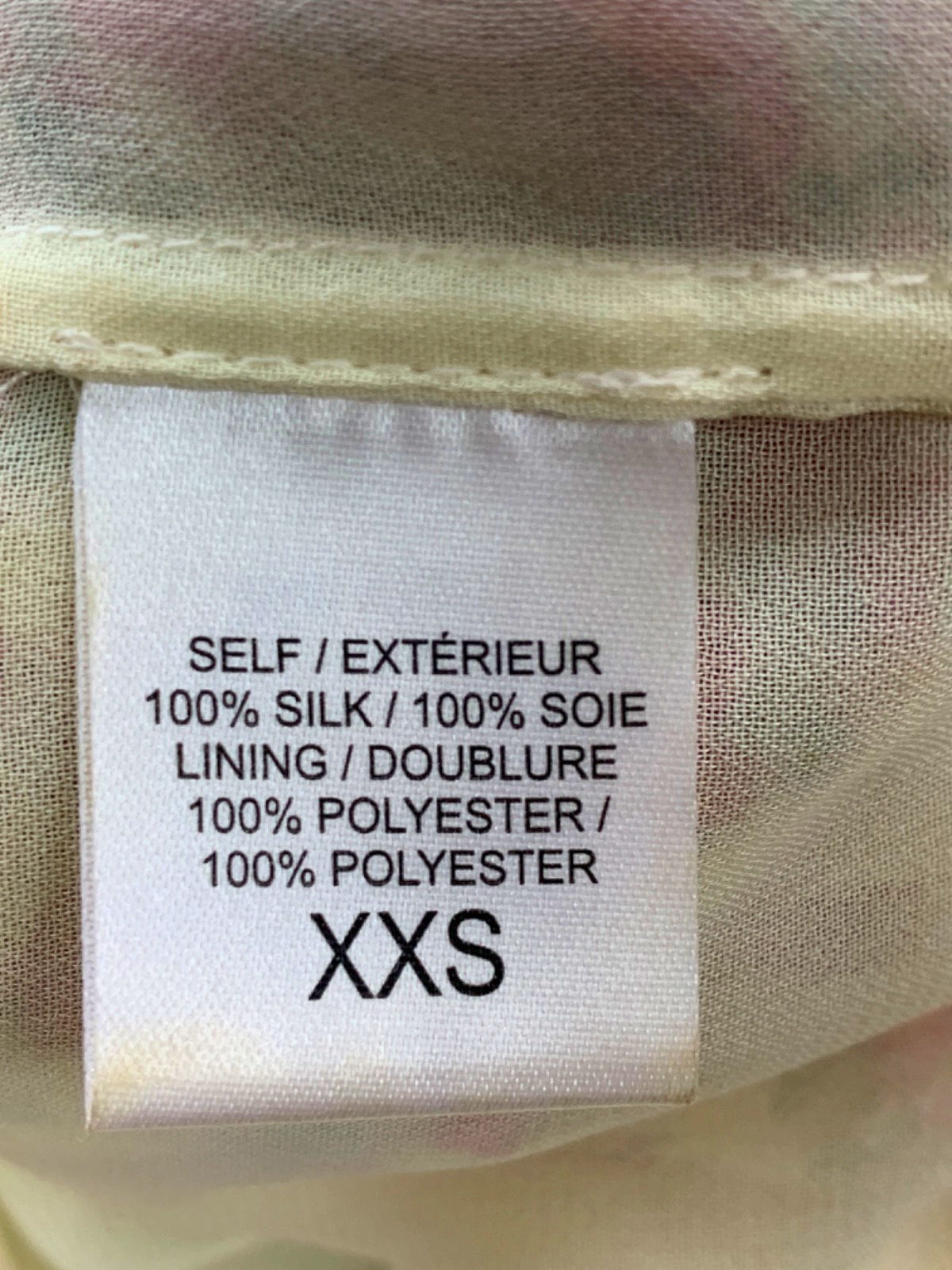 LoveShackFancy Multi-Coloured Floral Silk Mini Dress UK XXS