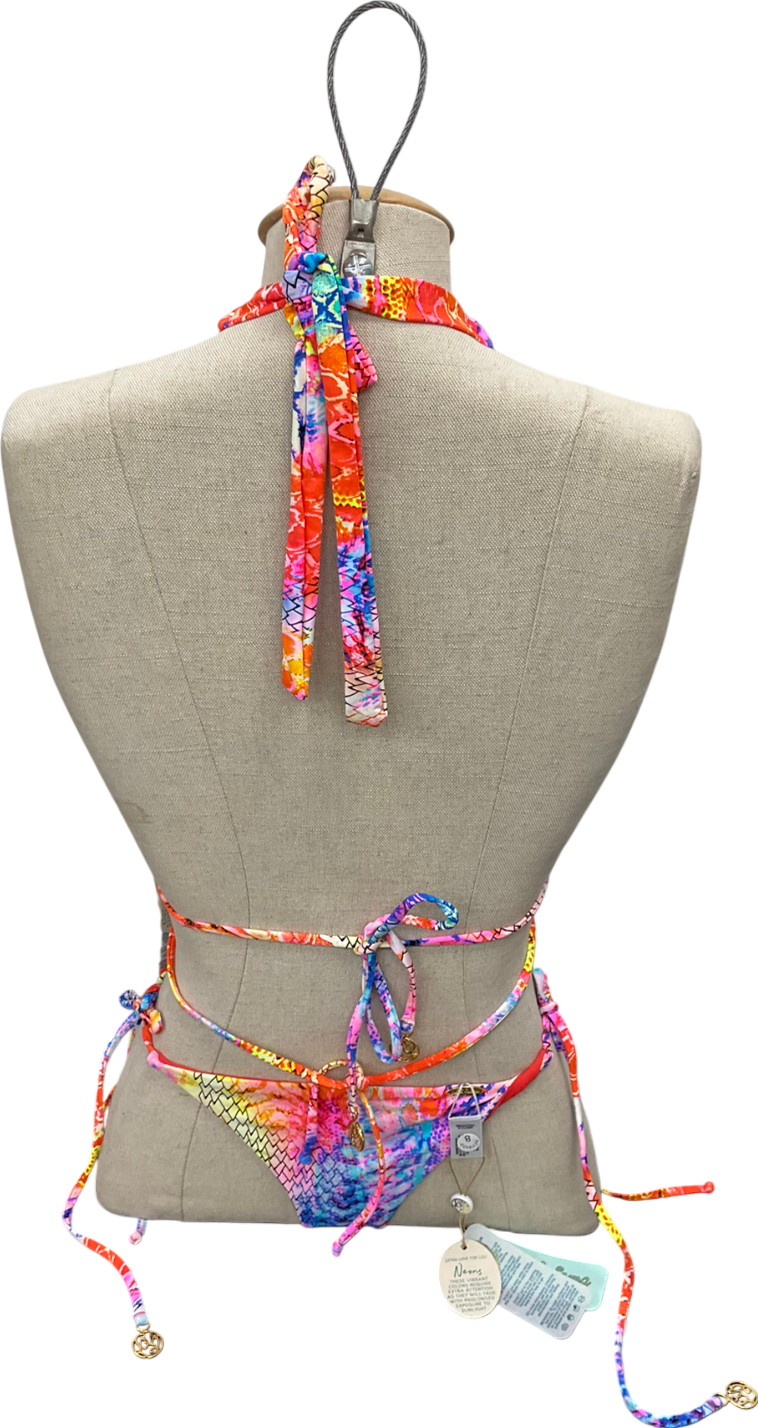 Luli Fama Multicoloured Dancing Queen Bikini UK S/M