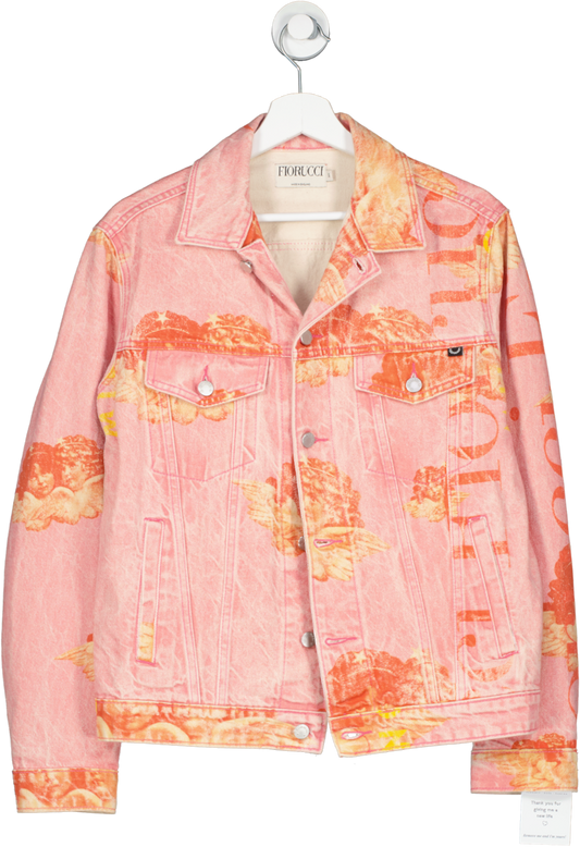 FIORUCCI Pink Angel Organic Denim Jacket UK XS