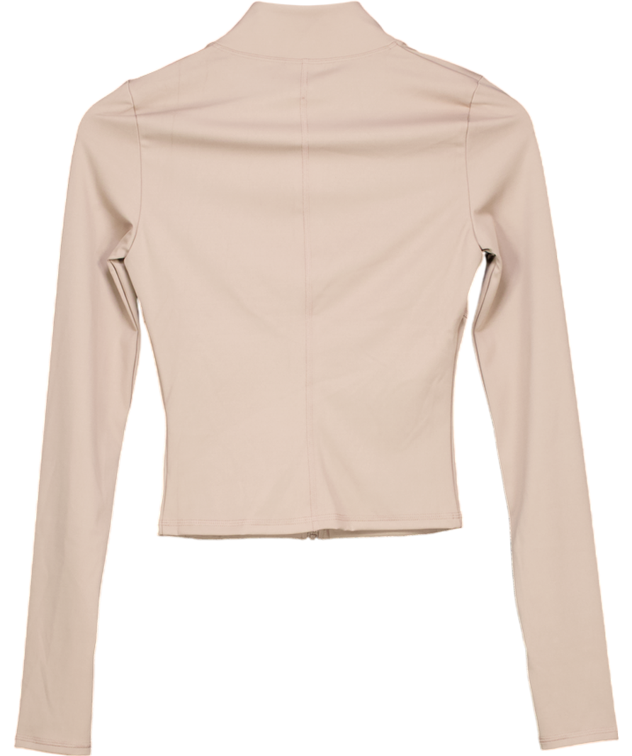 gymshark Beige Elevate Slim Fit Tracktop UK XS