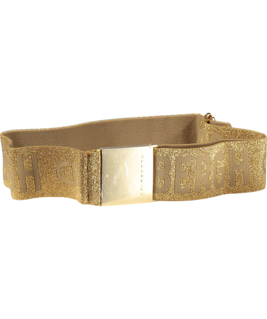 Goldbergh Metallic Ceinture Logo Belt Gold One Size