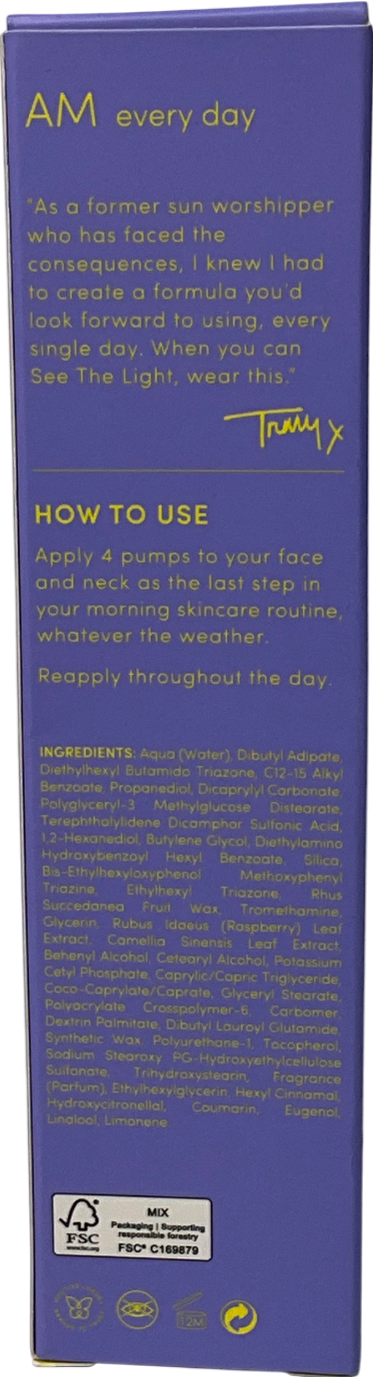 Trinny London See The Light Spf 50+ Moisturiser 50ml