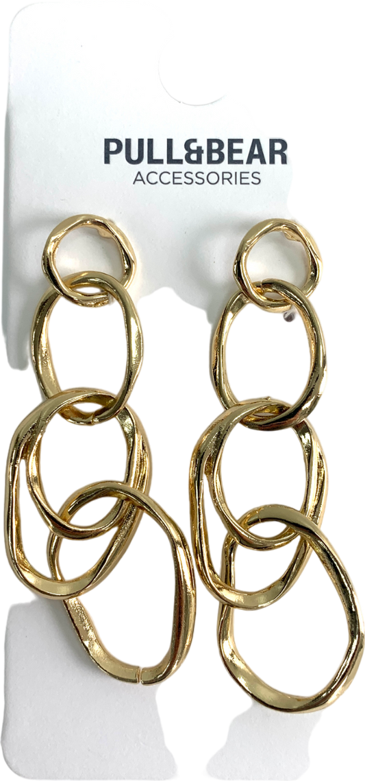 Pull&Bear Metallic Chain Link Dangle Earrings