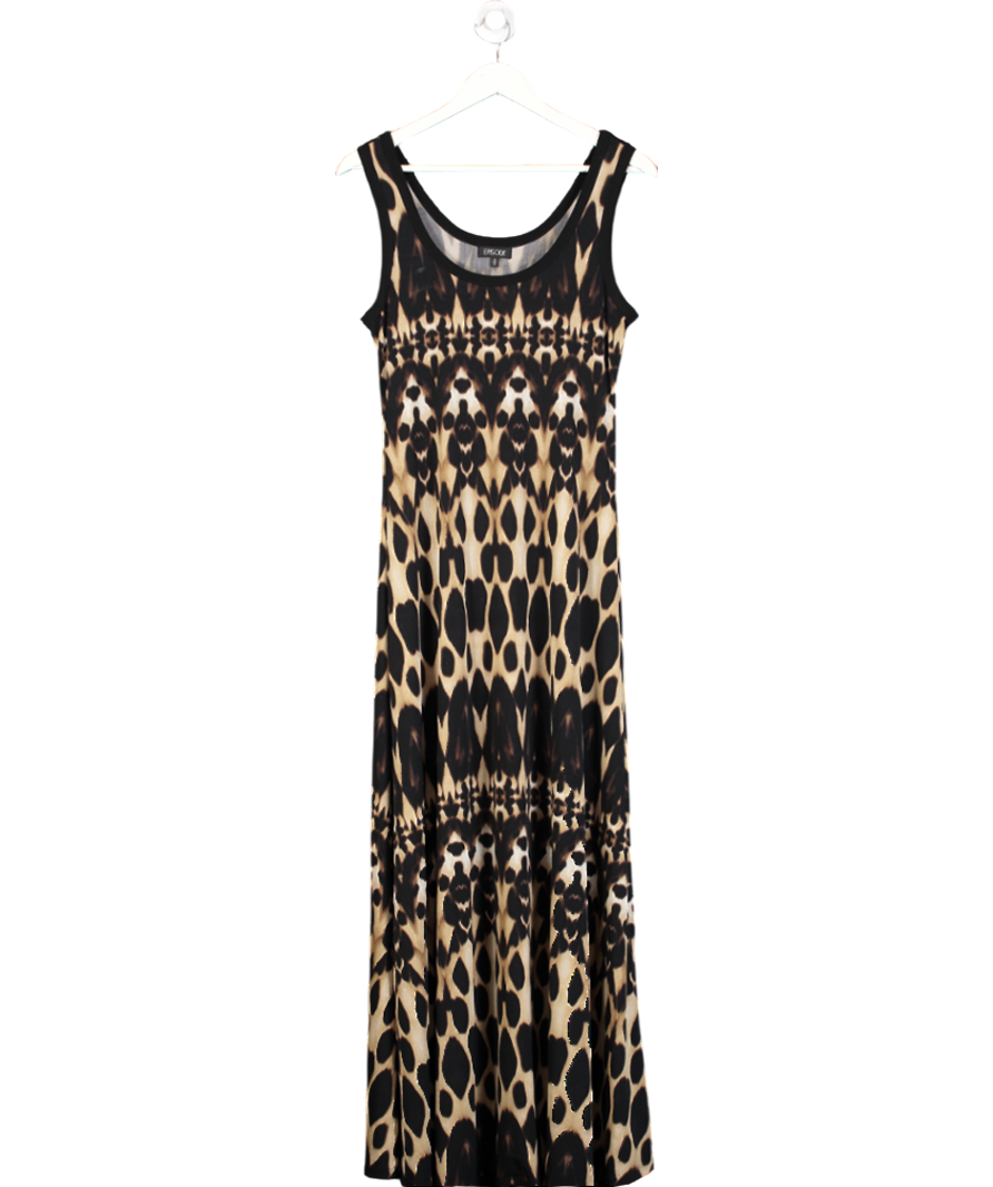 Episode Brown Leopard Print Maxi Dress UK S