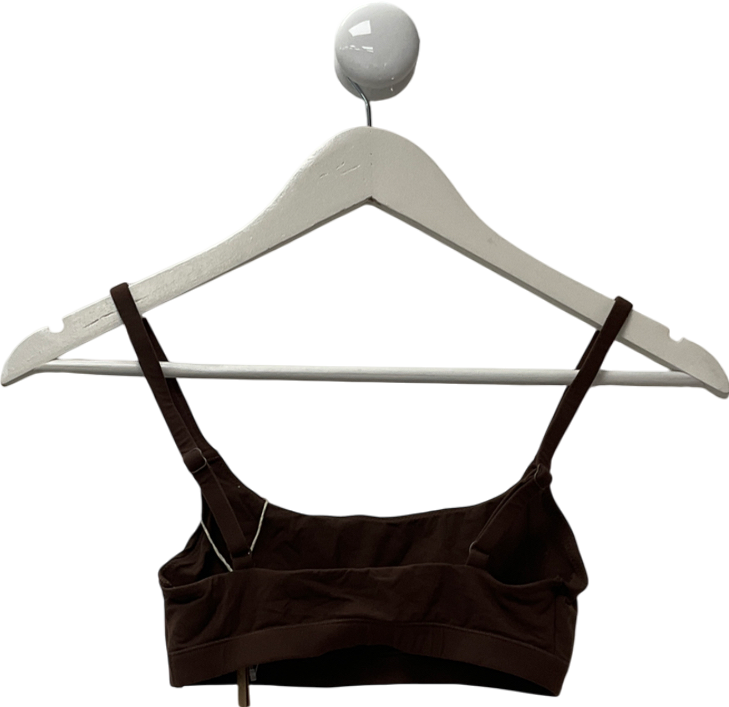 SKIMS Brown Back Smoothing Scoop Bralette - Cocoa UK XS
