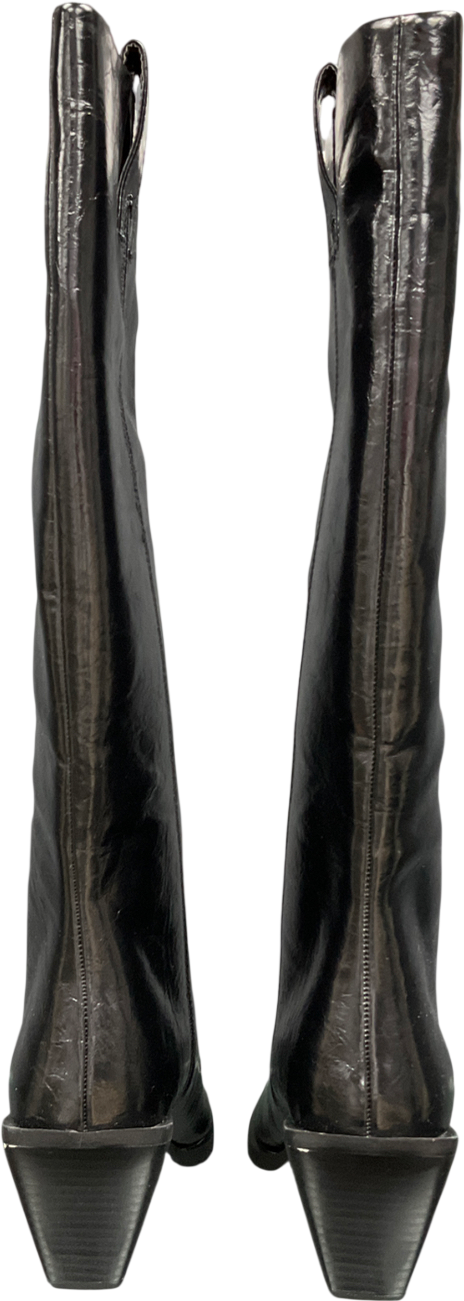 ASOS Black Chantelle Western Knee Boot UK 6 EU 39 👠