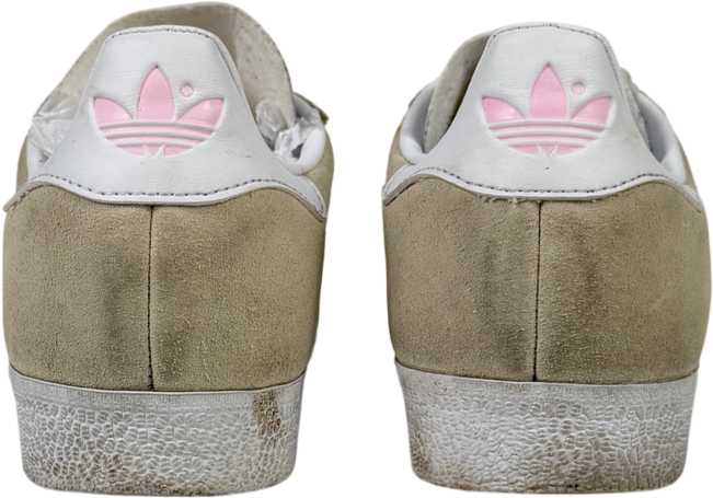 Adidas Cream Gazelle Trainers Off White Clear Pink UK 3.5 EU 36.5 👠