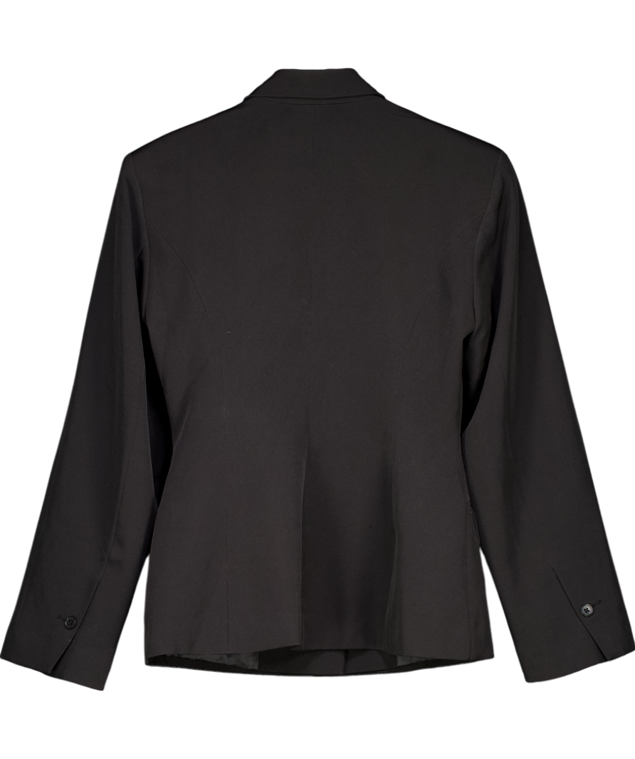 ASOS Moulded Hip Blazer In Black UK S