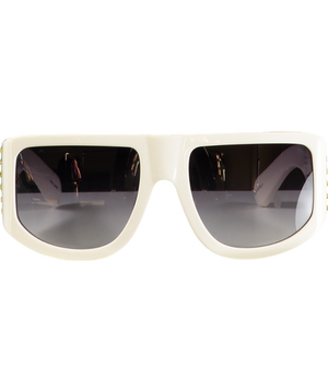 White Nué Studio X Linda Farrow - It Girl Embellished Sunglasses - With Original Case One Size