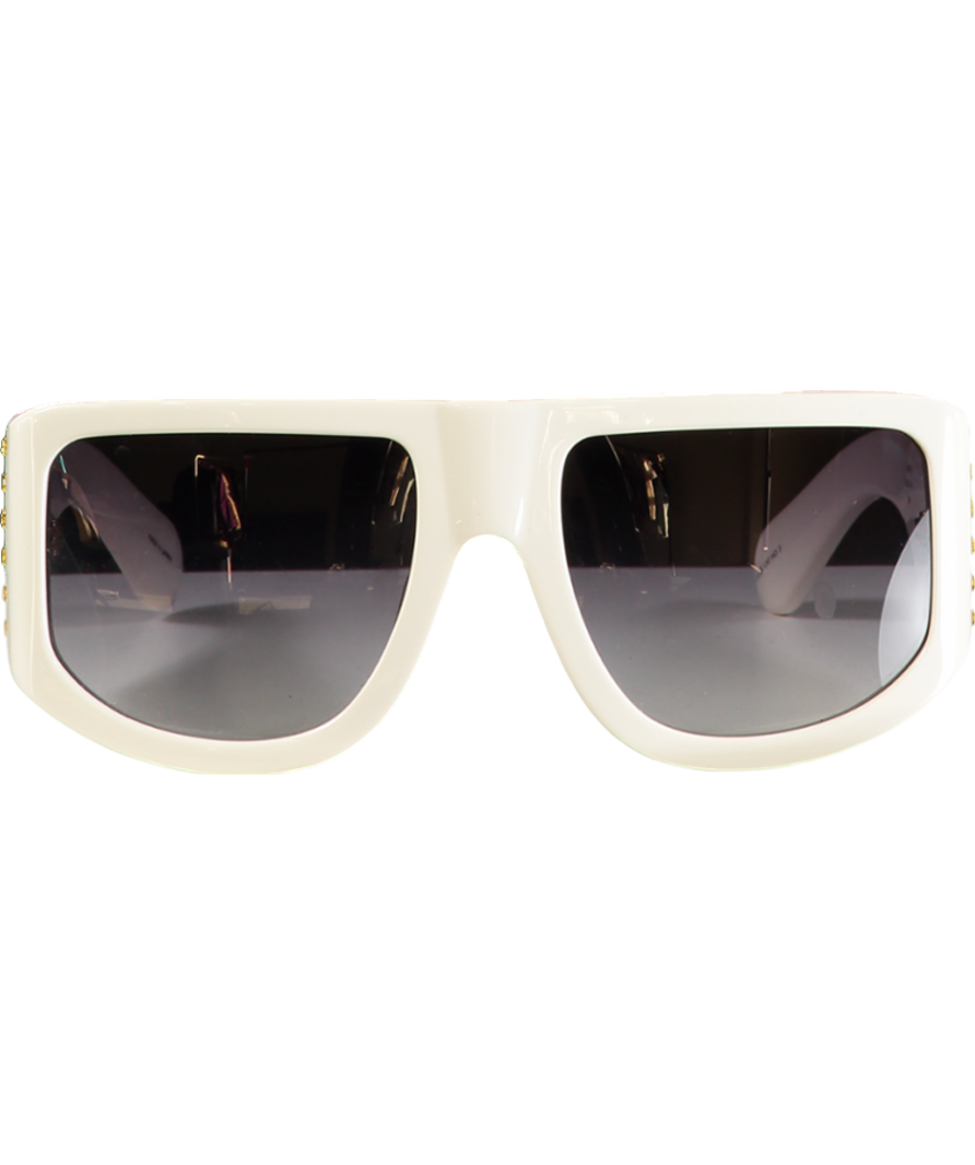 White Nué Studio X Linda Farrow - It Girl Embellished Sunglasses - With Original Case One Size