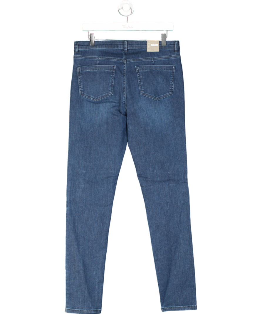 Mint Velvet Blue Darby Biker Skinny Jeans - Long Length UK 14