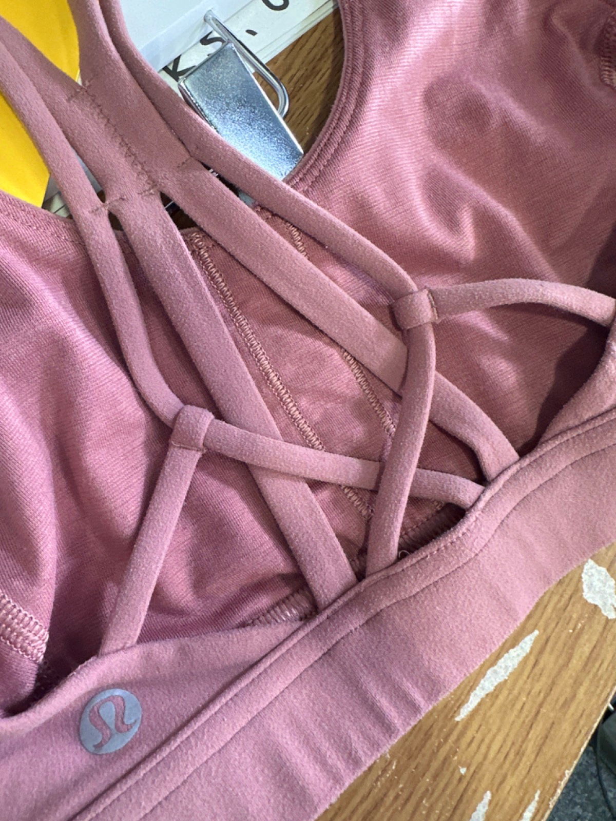 Lululemon Pink Strappy Sports Bra No Size