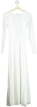 Maygel Coronel White Long-Sleeve Gown UK One Size
