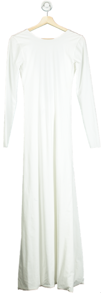 Maygel Coronel White Long-Sleeve Gown UK One Size