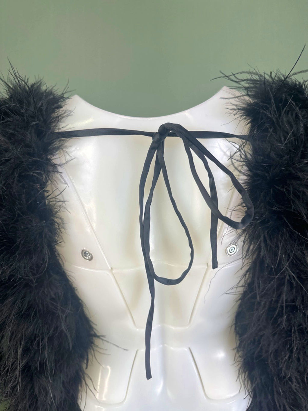 Unbranded Black Faux Fur Shrug One Size