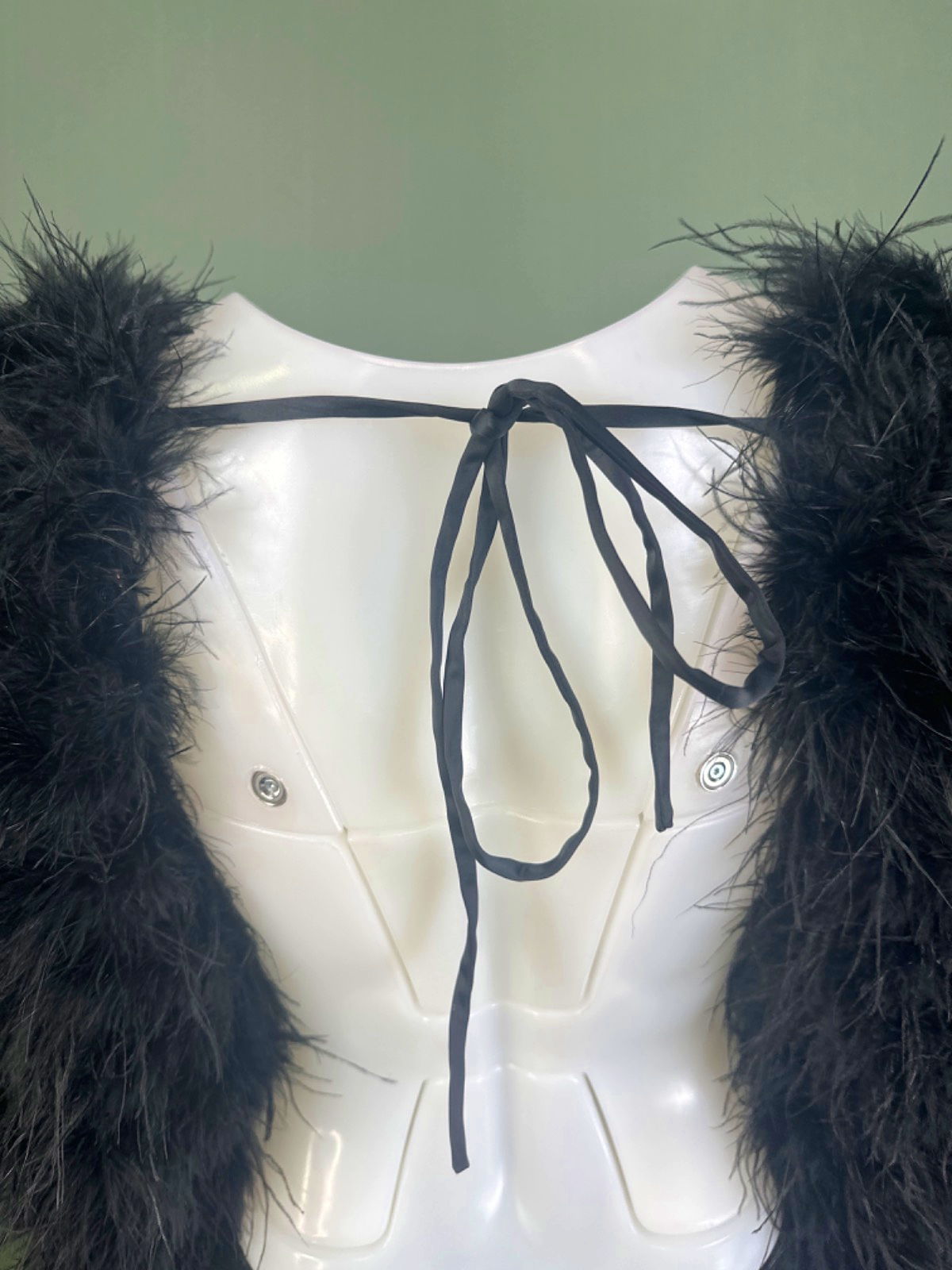 Unbranded Black Faux Fur Shrug One Size