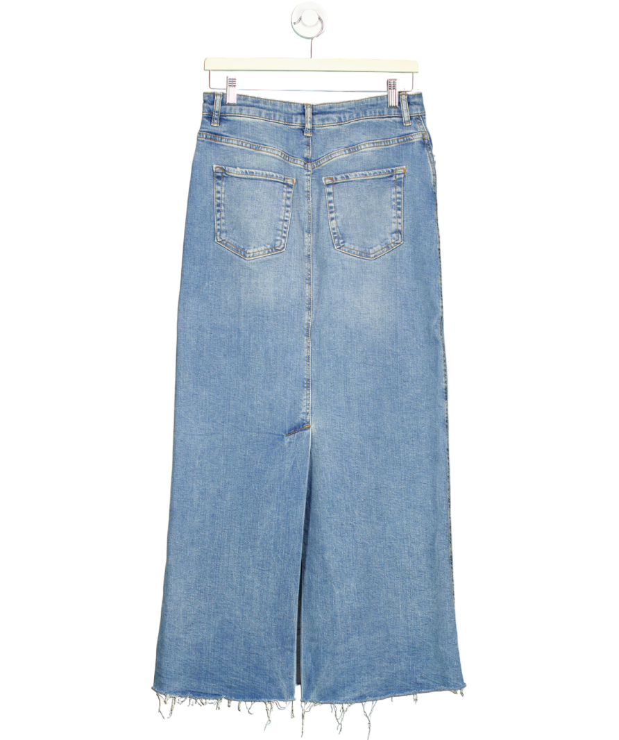 ZARA Blue Wide Leg Jeans UK M