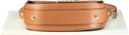 Strathberry Bay Tan Leather Crossbody Bag